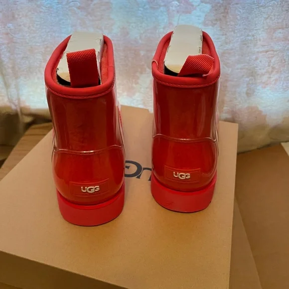 UGG W CLASSIC CLEAR MINI 8 オレンジ赤 Classic Clear Mini II Kids' Boot | UGG